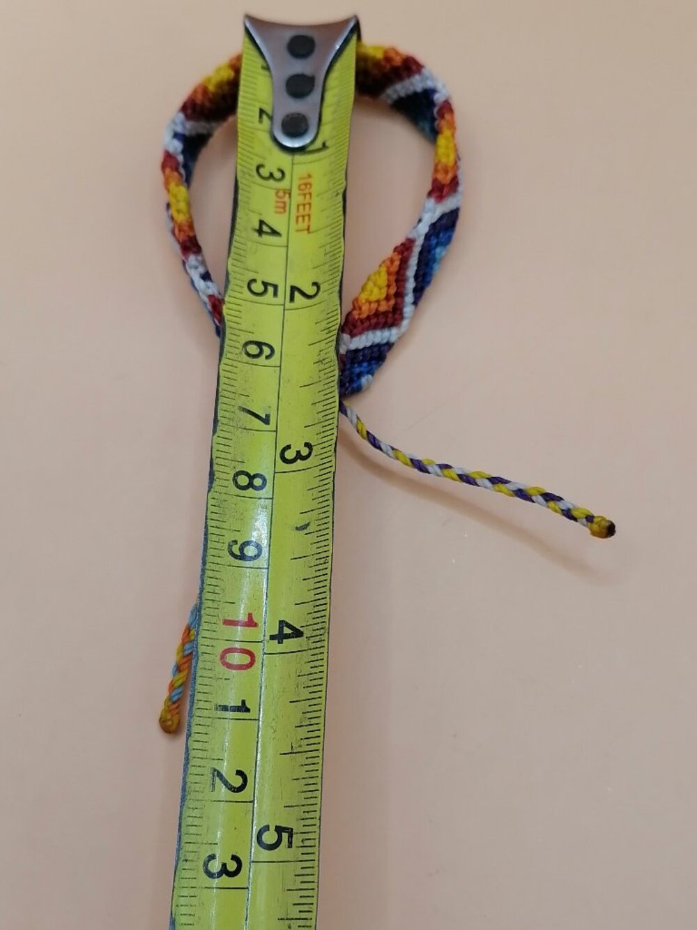 Handmade Macrame Bracelet Inca Labyrinth Multicolor - Picture 9 of 9